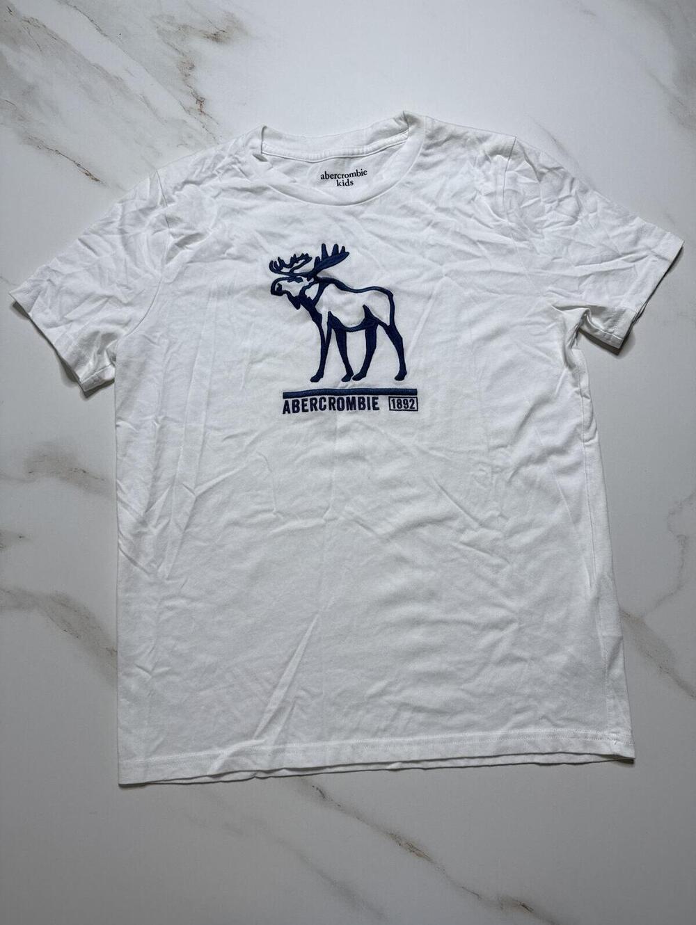 Abercormbie Kids Logo Icon T Shirt White - Boys 15/16